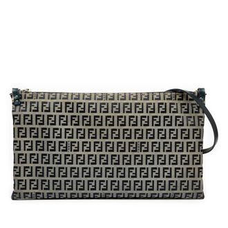 Fendi Pre-owned Fendi Zucchino Canvas Crossbody Ladies 71 16330 2 012