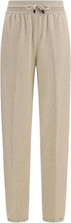 Loro Piana Merano Broek - Dames - Broeken - Beige - Maat: M Kasjmier