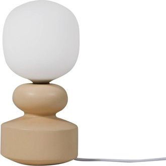 Lucande Lámpara de mesa Fidelo en Amarillo Cerámica - Lucande