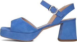 Unisa Schoenen, Dames, Blauw, 36 EU, Leer, Blauwe Retro Sandaal Ney