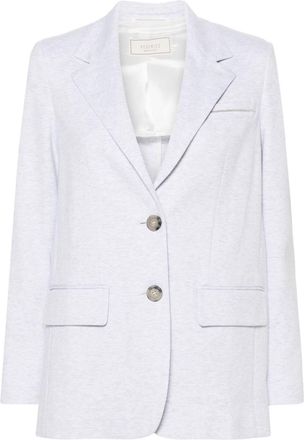 PESERICO single-breasted blazer - women - Polyamide/Acetate/Cotton/Polyester/Spandex/Elastane - 38 - Grey