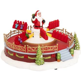 F&eacute;&eacute;ric Lights & Christmas Giostra del villaggio illuminata babbo natale 25 led musicali multicolori - Feeric lights & christmas