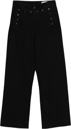 Bode button-detailed jeans - Black