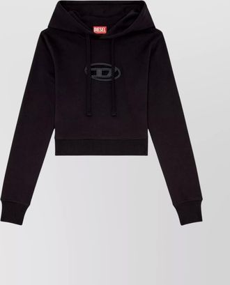 Diesel cropped logo hoodie