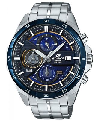Casio Edifice Mens Silver Watch EFR-556DB-2AVUEF Stainless Steel - One Size
