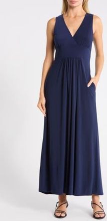 West K Sleeveless V-Neck Midi Dress in Navy at Nordstrom Rack, Size X-Small