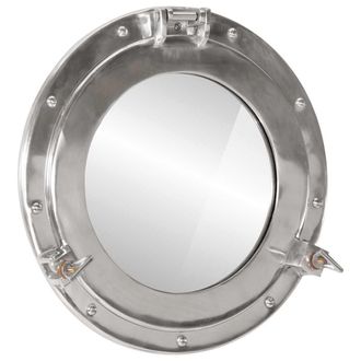vidaXL Vidaxl - Espejo De Ojo De Buey De Pared Aluminio Y Vidrio &Oslash;38 Cm