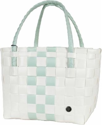 Handed By Paris Whites Recycled Tote Bag in White/soft Mint at Nordstrom, Size Medium