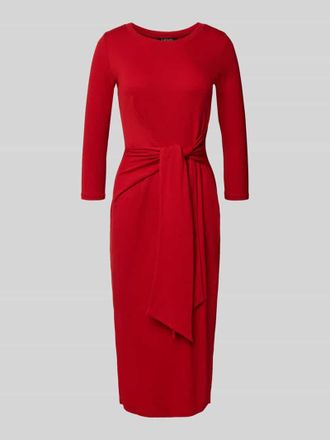 Lauren Ralph Lauren Midikleid mit Knotendetail Modell IMALAH in Rot, Gr&ouml;&szlig;e XL
