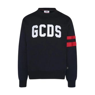 GCDS Gcds, Heren, Sweatshirts & Hoodies, Zwart, Maat: 2XL Katoen