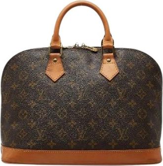 Louis Vuitton Pre-owned Handbags, female, Brown, Size: ONE SIZE Pre-owned Alma Monogram Handbag