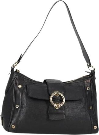 Bulgari Pre-owned Shoulder Bags, female, Black, Size: ONE SIZE Pre-owned Leather Shoulder Bag