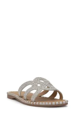 Jessica Simpson Bria 2 Slide Sandal in Silver 01 at Nordstrom Rack, Size 7.5