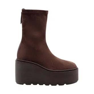 Vic Mati&eacute; Botines con cu&ntilde;a y plataforma - Shoes - Mujer - Marr&oacute;n - 40 EU