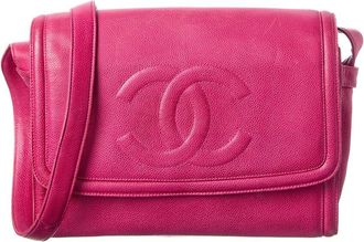 Chanel Hot Pink Caviar Leather Messenger Bag (Authentic Pre-Loved)