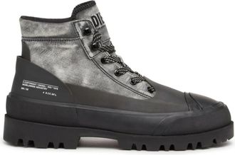 Diesel D-Hiko BT X - Heren - Veterlaarzen - Grijs - 43 EU - Leer - Schoenen