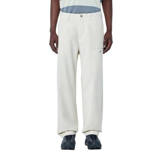 Stone Island Loose-fit Jeans, male, White, Size: W34 Buttoned Pocket Trousers