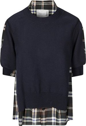 sacai Gelaagde trui - Blauw
