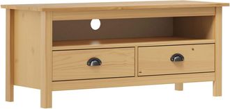 vidaXL Vidaxl - Mueble De Tv Hill Madera Maciza Pino Marr&oacute;n Miel 110x40x47 Cm