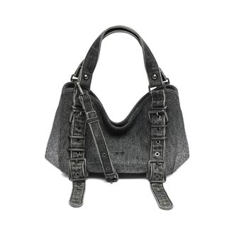 Diesel D-One Tophandle S - Dames - Tassen - Zwart - Maat: ONE Size Katoen
