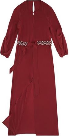 Fortela Vintage Silk Maxi Dress in Burgundy at Nordstrom, Size 40 Eu