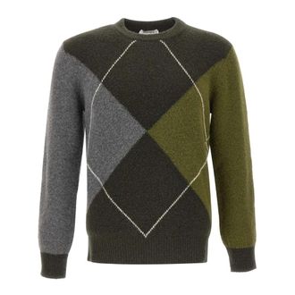 KANGRA Wool and Cashmere Sweater - Heren - Ronde hals truien - Veelkleurig - XL - Wol - Truien & Vesten