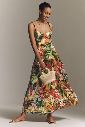 Farm Rio x Anthropologie Sweetheart Maxi Dress