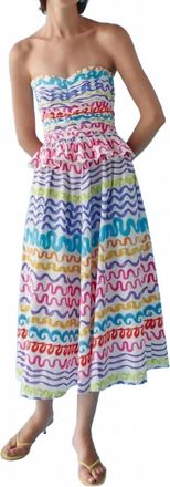 Celia B Serpentine Dress In Multicolor