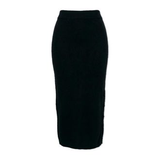 Jil Sander Midi Skirts, female, Black, Size: XS Straight-cut Midi Skirt