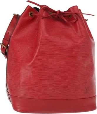 Louis Vuitton Pre-owned Vintage Bucket Bag - Dames - Vintage Tas - Rood - ONE Size - Leer - Vintage