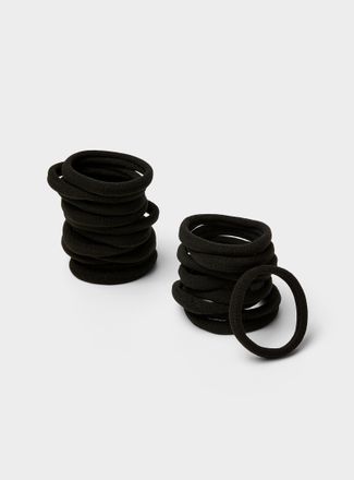 Kitsch Womens Solid recycled nylon hair ties Set of 20