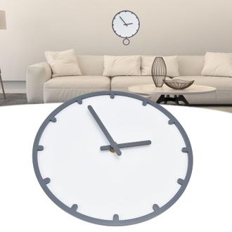 Infinite Reloj De Pared De Madera Silencioso, Sin Tictac, Gris, 30 Cm De Di&aacute;metro, Con P&eacute;ndulo Y Accesorios Para El Hogar, Cafeter&iacute;a, Bar O Tienda