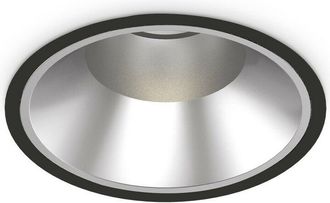 Ideal Lux Ideal Lux - Off Round Recessed Downlight Black 21.8cm 3000K