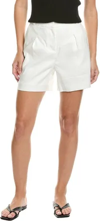 Brooks Brothers Pleated Linen-Blend Short