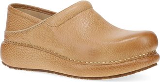 Dansko Womens Platform Pro Clogs In Honey Distressed