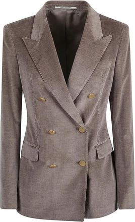Tagliatore Jassen Beige - Dames - Blazers - Bruin - L - Katoen - Jassen