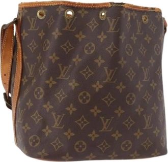 Louis Vuitton Pre-owned Monogram Bucket Bag - Dames - Vintage Tas - Bruin - ONE Size - Leer - Vintage
