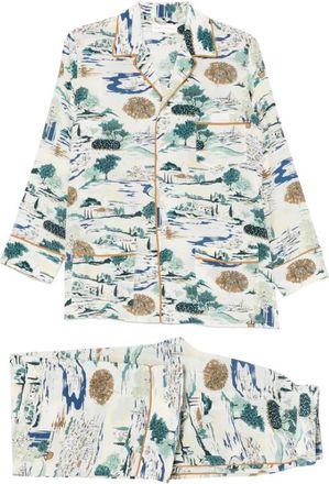Olivia Von Halle Nachtkleding, Dames, Veelkleurig, XS, Yves Pyjamaset