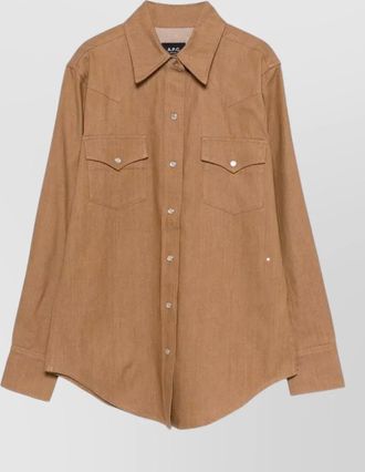 A.P.C. denim western shirt