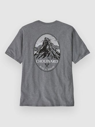 Patagonia Chouinard Crest Pocket Responsibili T-Shirt grau