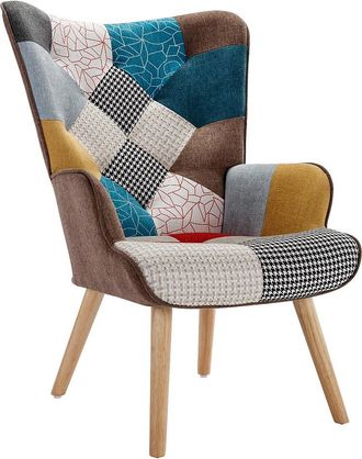 Vente-Unique Poltrona in Tessuto patchwork - VATELY