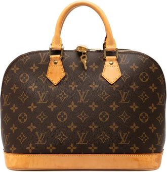 Louis Vuitton Borsa a mano Alma PM con monogramma 2003 - Marrone