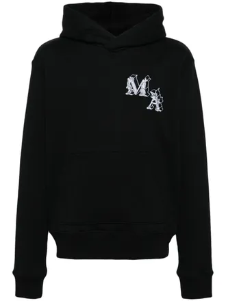 Amiri Angel cotton hoodie - men - Cotton/Lyocell - XXXL - Black