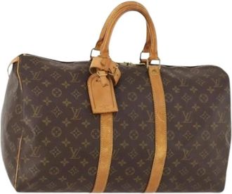 Louis Vuitton Pre-owned Weekend Bags, female, Brown, Size: ONE SIZE Pre-owned Keepall 45 Boston Bag