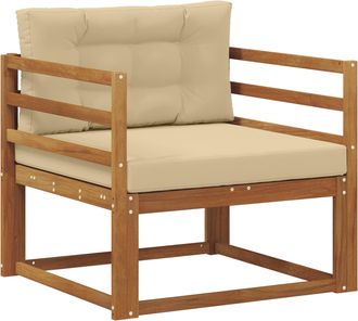 vidaXL Sof&aacute; Intermedio De Exterior Madera De Acacia S&oacute;lida Vidaxl
