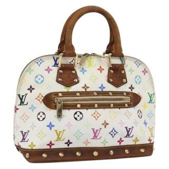 Louis Vuitton Pre-owned Handbags, female, White, Size: ONE SIZE Pre-owned Vintage Monogram Multicolor Hand Bag
