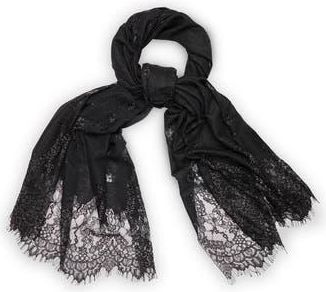 Saachi Lace Embellished Scarf in Black at Nordstrom Rack