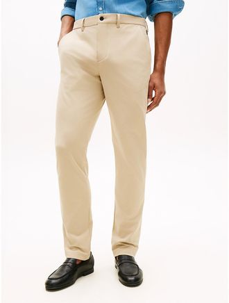 Tommy Hilfiger Mens TH Performance Straight Fit Pant - Beige - 29W x 30L