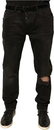 Dolce & Gabbana Heren, Jeans, Zwart, Maat: 3XL Denim