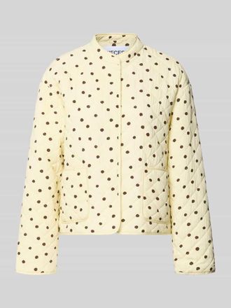 Pieces Regular Fit Steppjacke aus reiner Viskose Modell RIKKE in Hellgelb, Gr&ouml;&szlig;e XL